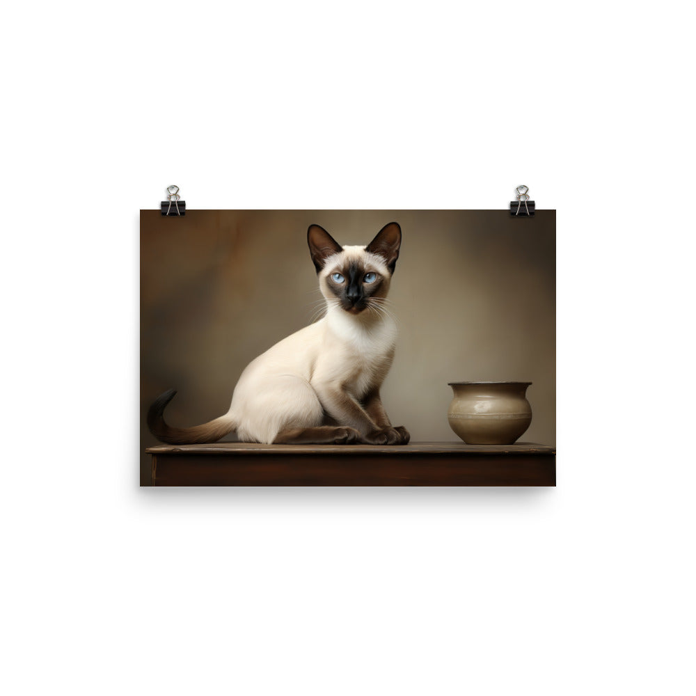 Siamese Photo paper poster - PosterfyAI.com