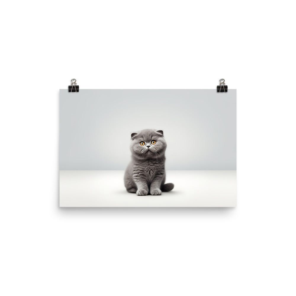 Scottish Fold Photo paper poster - PosterfyAI.com