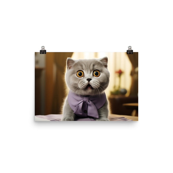 Scottish Fold Photo paper poster - PosterfyAI.com