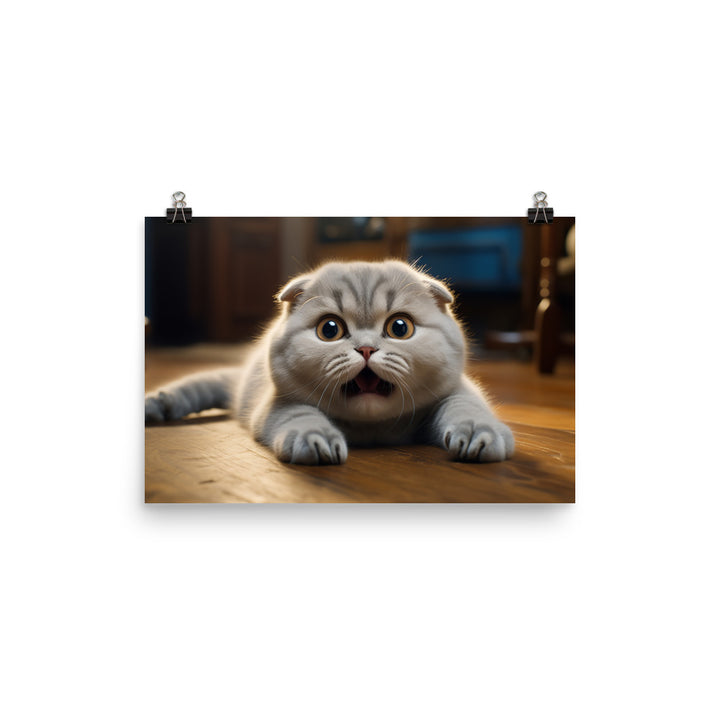 Scottish Fold photo paper poster - PosterfyAI.com