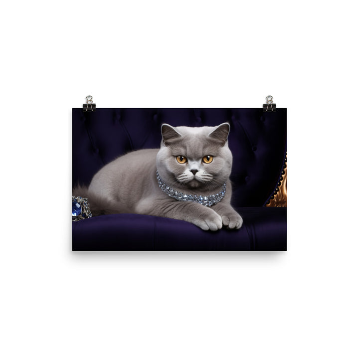 British Shorthair Photo paper poster - PosterfyAI.com