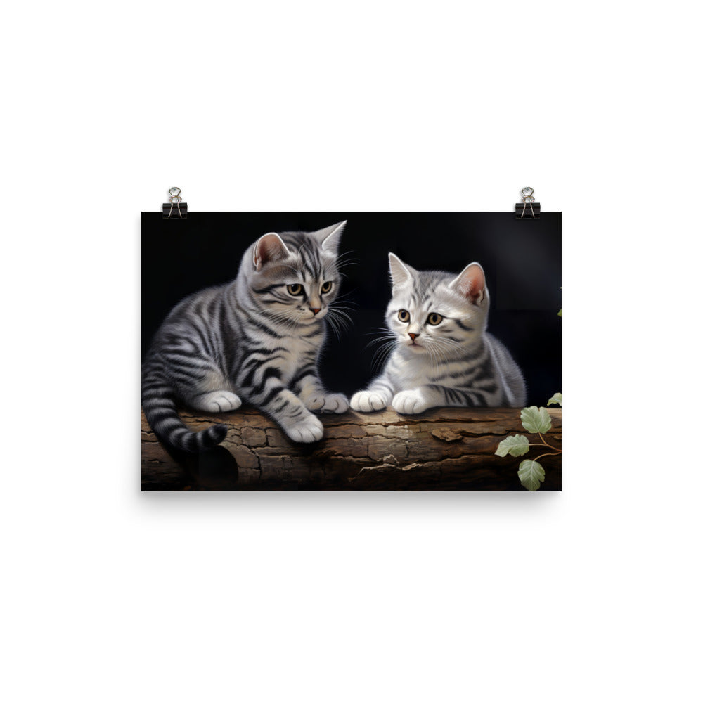 American Shorthair Photo paper poster - PosterfyAI.com