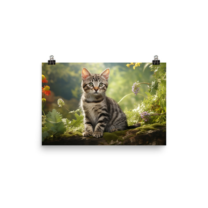 American Shorthair Photo paper poster - PosterfyAI.com