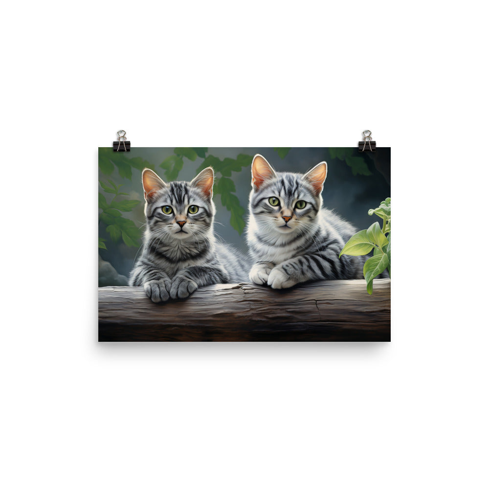 American Shorthair Photo paper poster - PosterfyAI.com