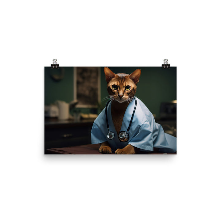 Abyssinian Doctor Photo paper poster - PosterfyAI.com