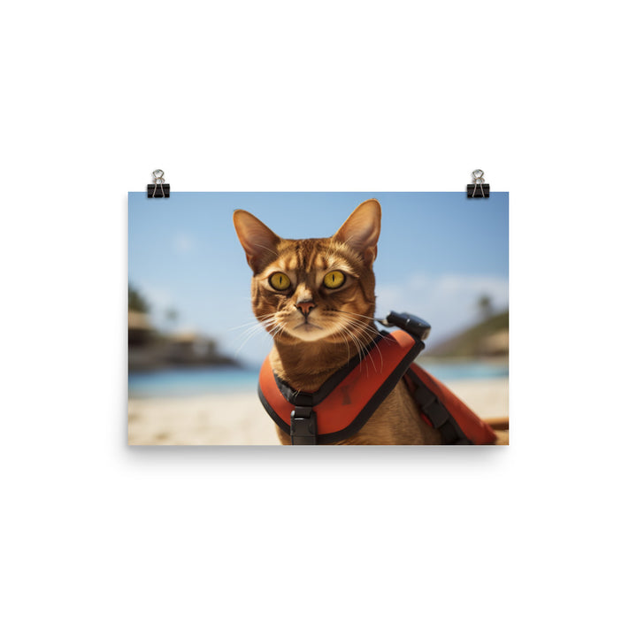 Abyssinian Lifeguard Photo paper poster - PosterfyAI.com