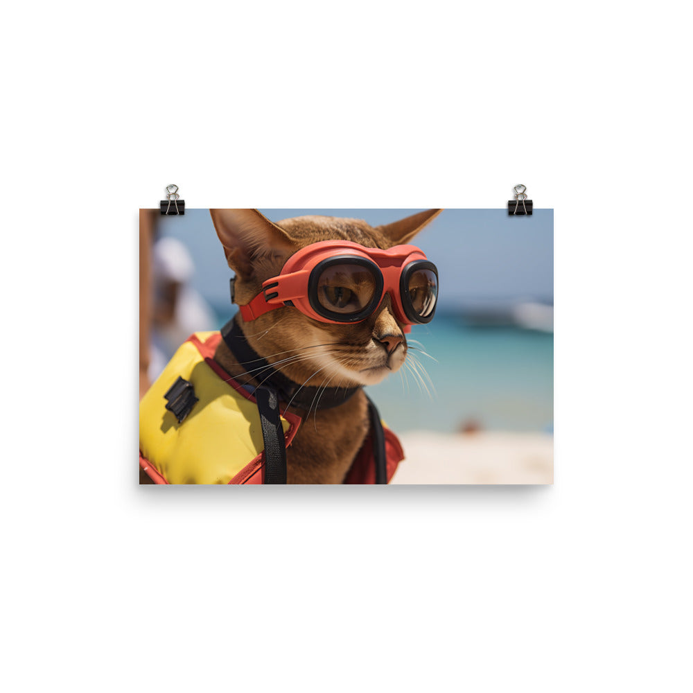 Abyssinian Lifeguard Photo paper poster - PosterfyAI.com