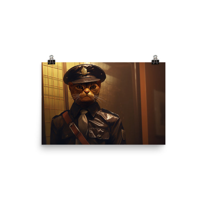 Abyssinian Prison Officer Photo paper poster - PosterfyAI.com