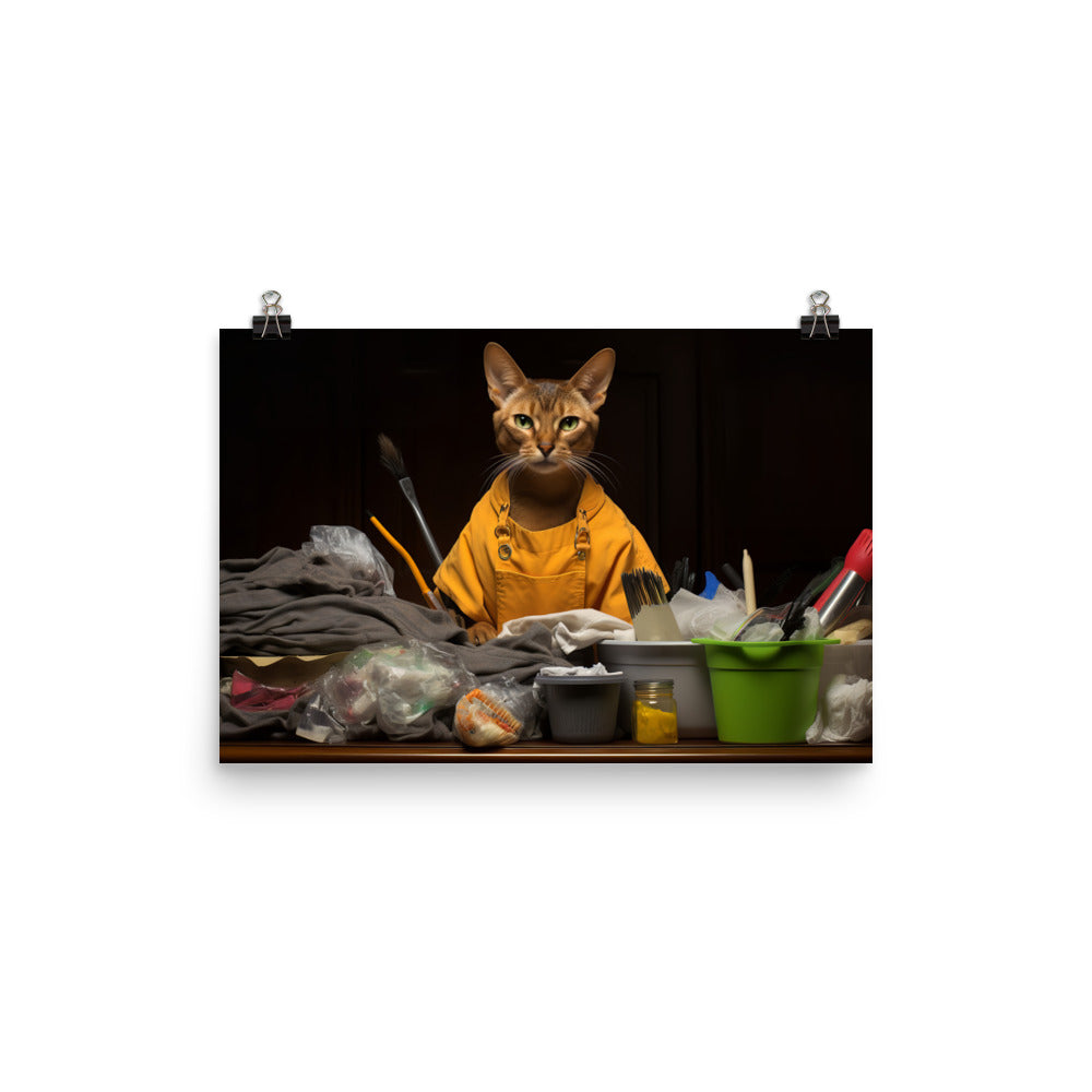 Abyssinian Janitor Photo paper poster - PosterfyAI.com