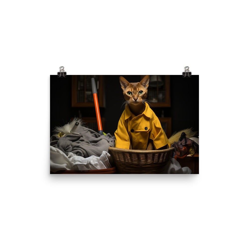 Abyssinian Janitor Photo paper poster - PosterfyAI.com