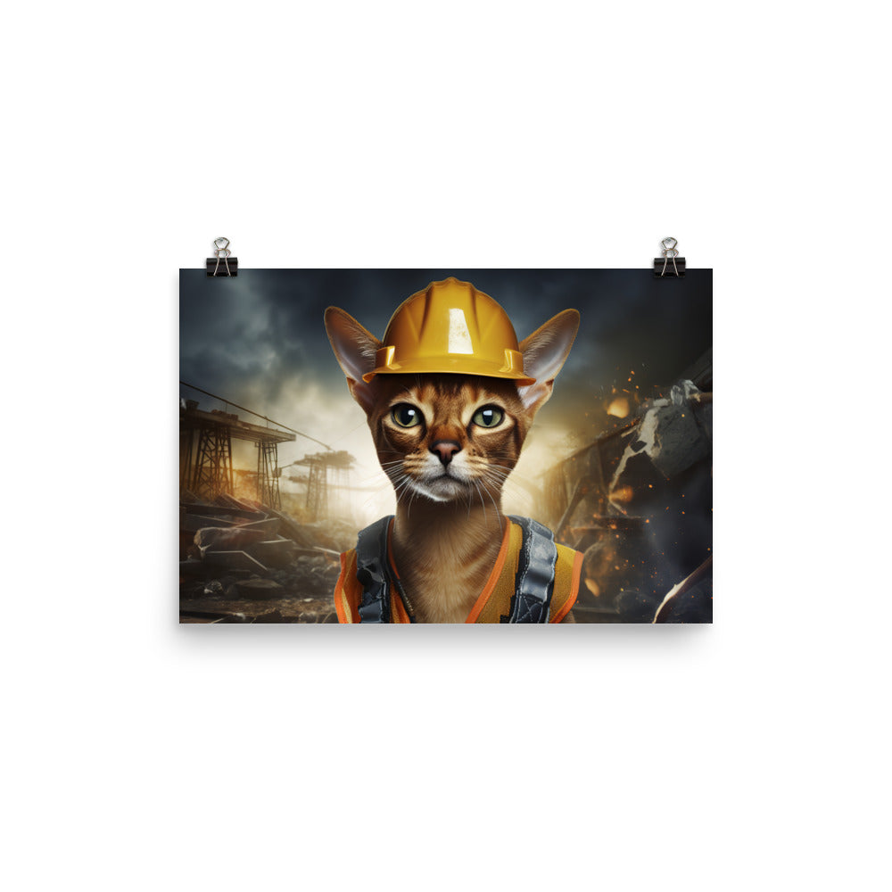 Abyssinian Contractor Photo paper poster - PosterfyAI.com