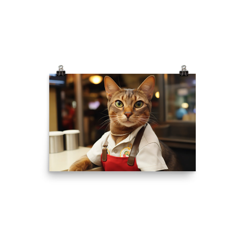 Abyssinian Fast Food Crew Photo paper poster - PosterfyAI.com