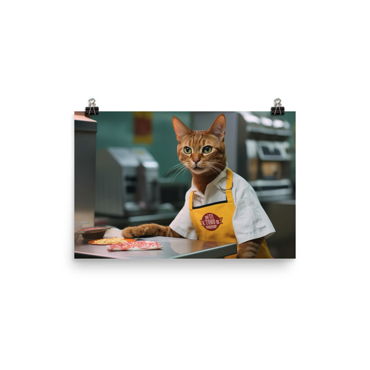 Abyssinian Fast Food Crew Photo paper poster - PosterfyAI.com