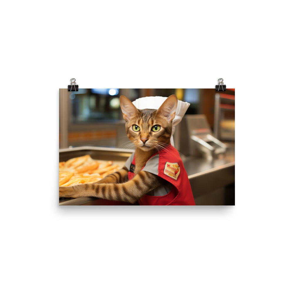 Abyssinian Fast Food Crew Photo paper poster - PosterfyAI.com