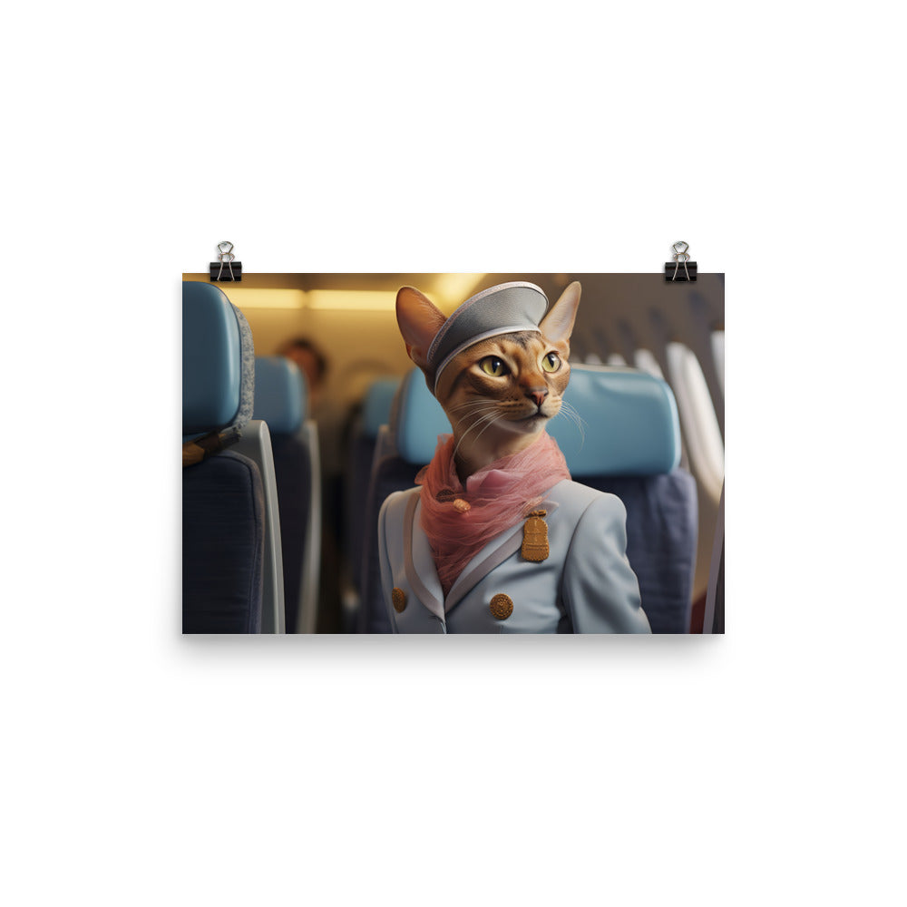 Abyssinian Cabin Crew Photo paper poster - PosterfyAI.com