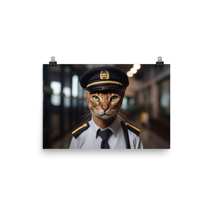 Abyssinian Security Officer Photo paper poster - PosterfyAI.com