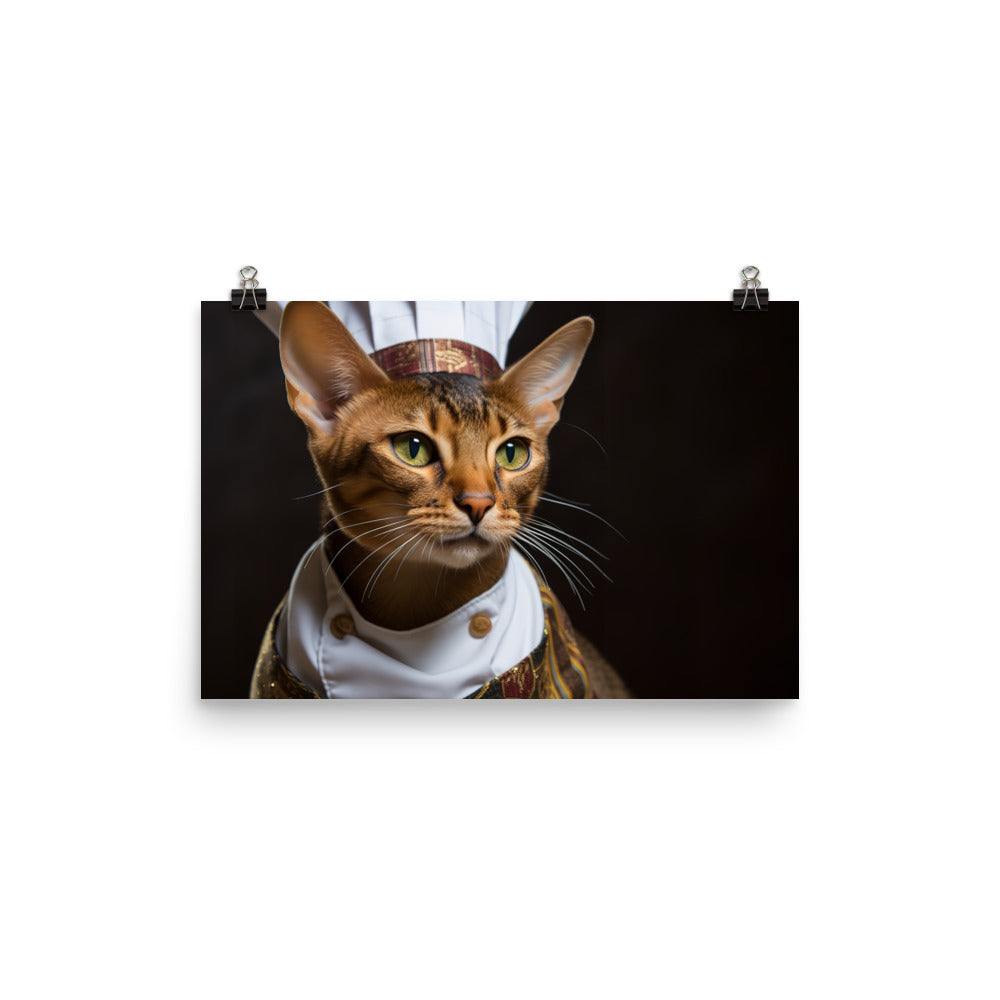 Abyssinian Chef Photo paper poster - PosterfyAI.com