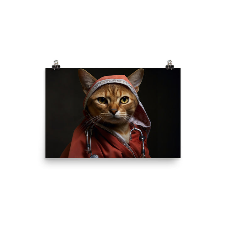 Abyssinian Nurse Photo paper poster - PosterfyAI.com