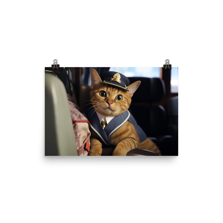 Abyssinian Mail Carrier Photo paper poster - PosterfyAI.com