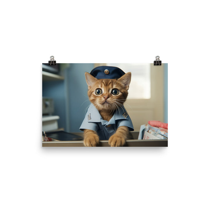 Abyssinian Mail Carrier Photo paper poster - PosterfyAI.com