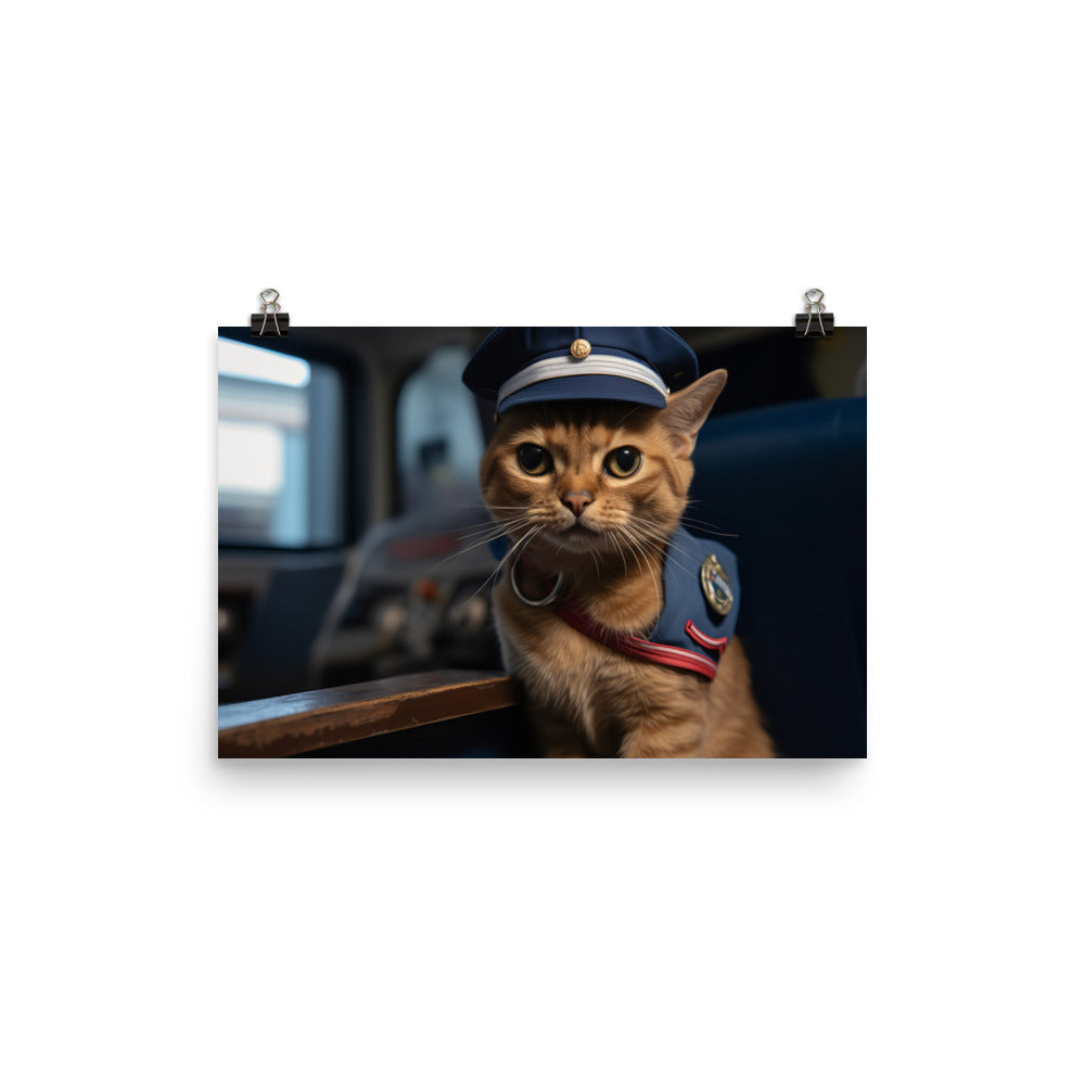 Abyssinian Mail Carrier Photo paper poster - PosterfyAI.com