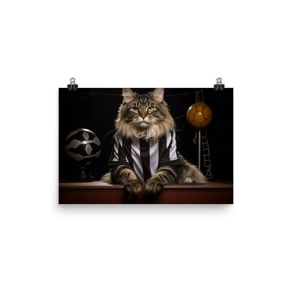 Maine Coon Referee Photo paper poster - PosterfyAI.com