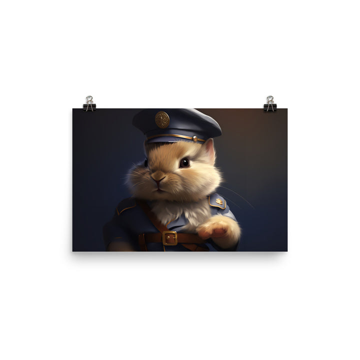 Lionhead Security Officer Photo paper poster - PosterfyAI.com