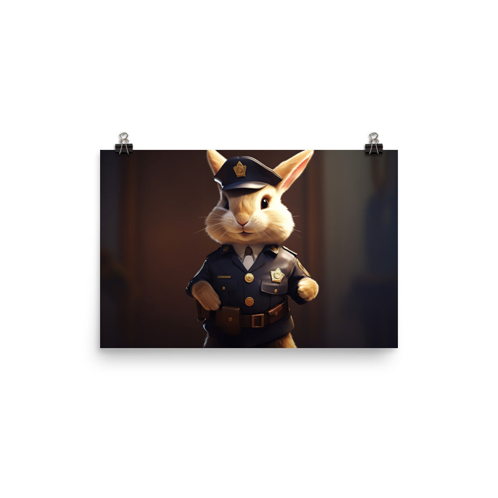 Lionhead Security Officer Photo paper poster - PosterfyAI.com
