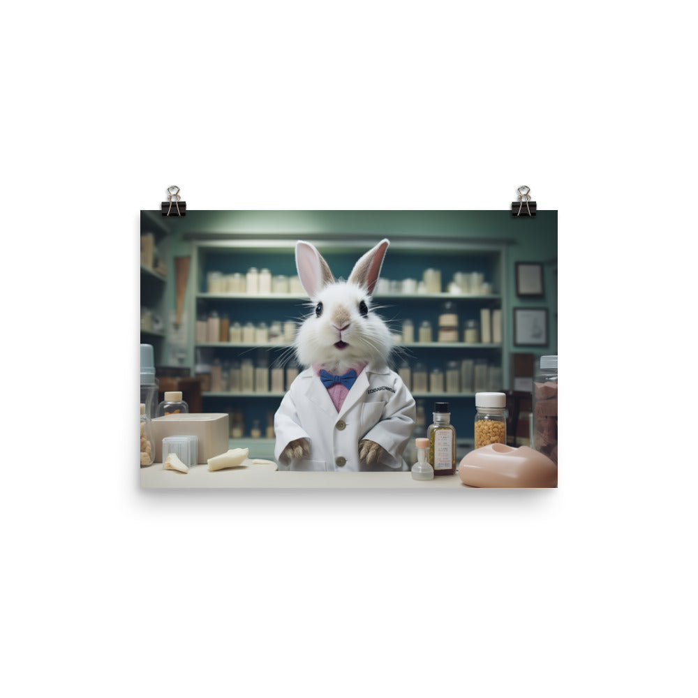 Lionhead Pharmacist Photo paper poster - PosterfyAI.com