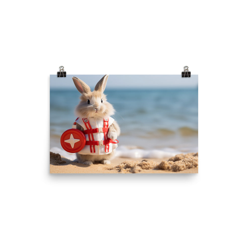 Lionhead Lifeguard Photo paper poster - PosterfyAI.com