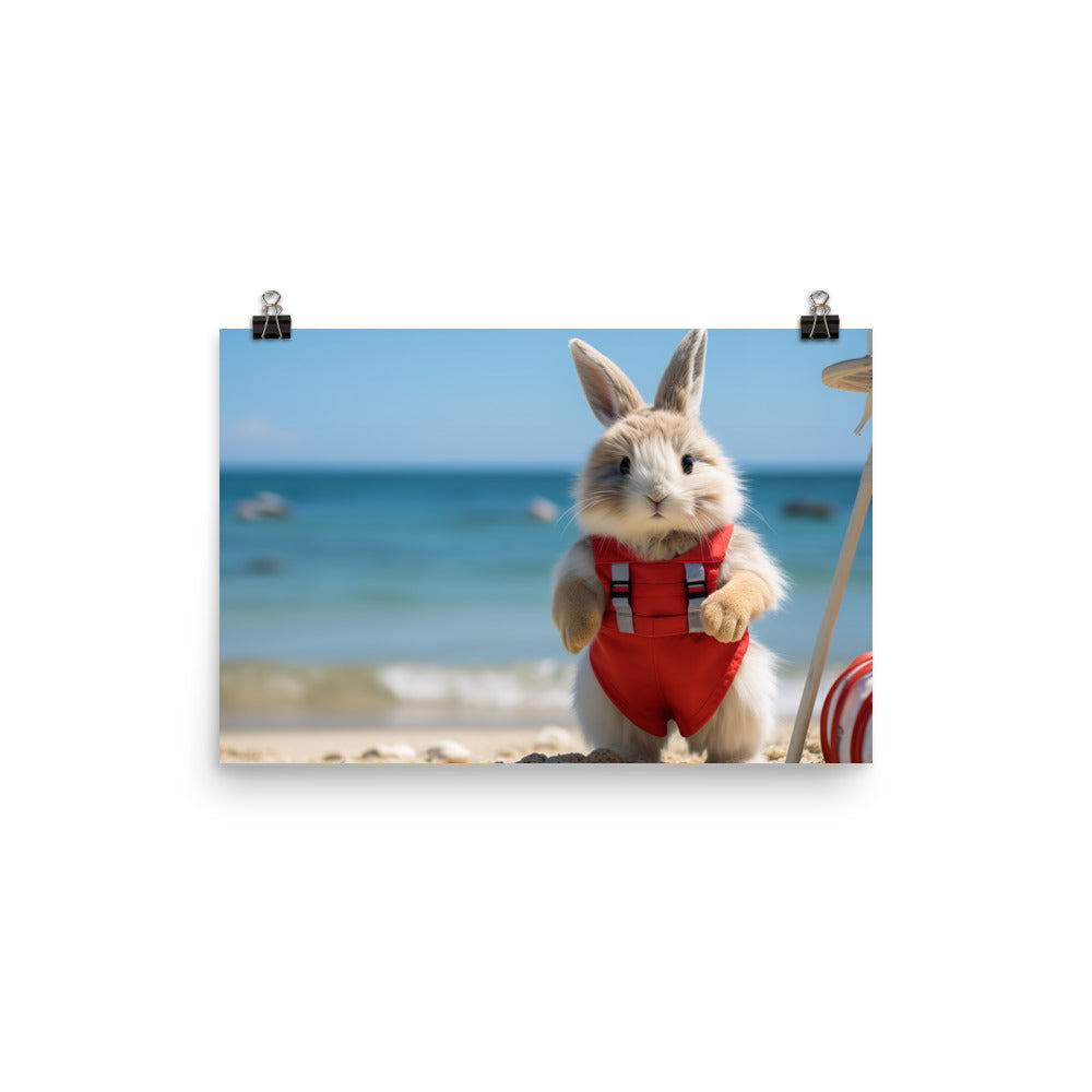 Lionhead Lifeguard Photo paper poster - PosterfyAI.com