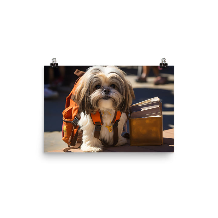 Lhasa Apso Student Photo paper poster - PosterfyAI.com