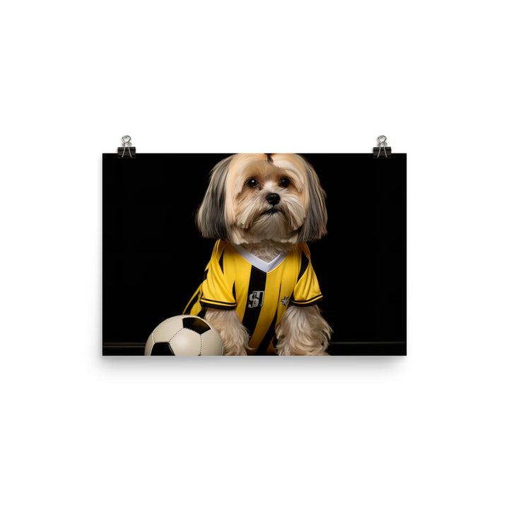 Lhasa Apso Referee Photo paper poster - PosterfyAI.com