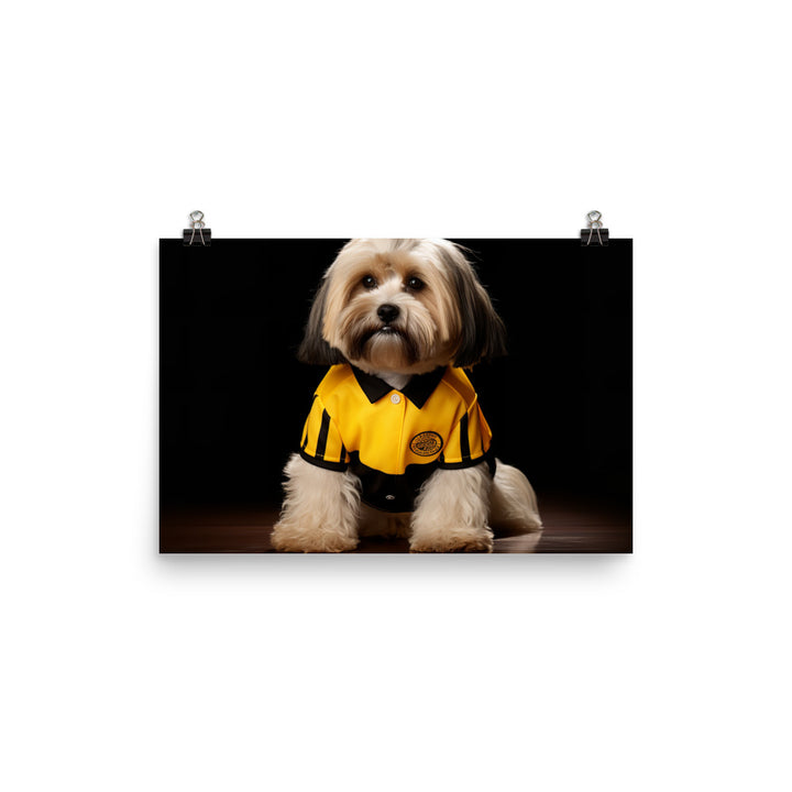 Lhasa Apso Referee Photo paper poster - PosterfyAI.com