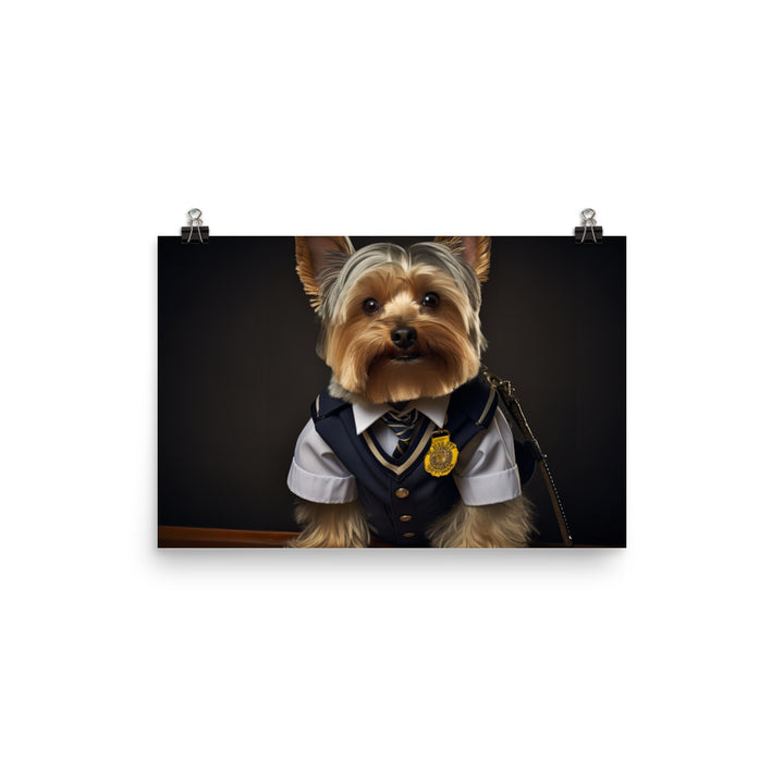 Yorkshire Terrier Transit Operator Photo paper poster - PosterfyAI.com