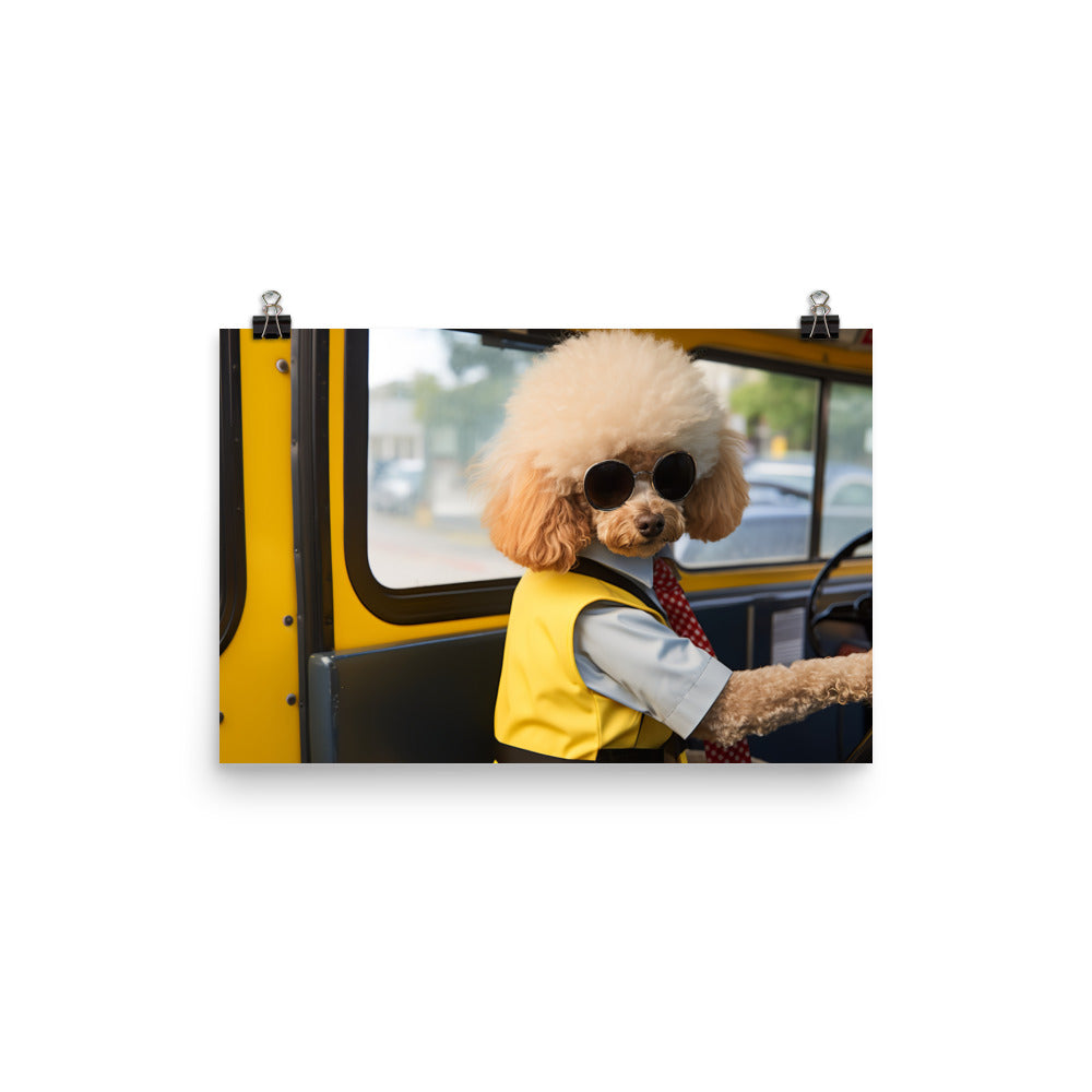 Poodle Transit Operator Photo paper poster - PosterfyAI.com