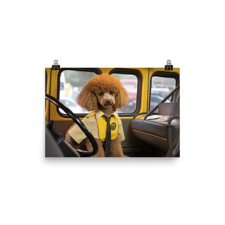 Poodle Transit Operator Photo paper poster - PosterfyAI.com