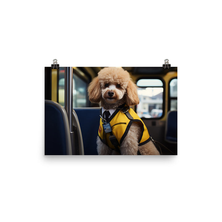 Poodle Transit Operator Photo paper poster - PosterfyAI.com