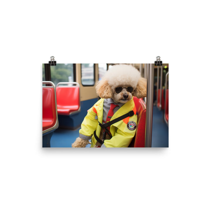 Poodle Transit Operator Photo paper poster - PosterfyAI.com