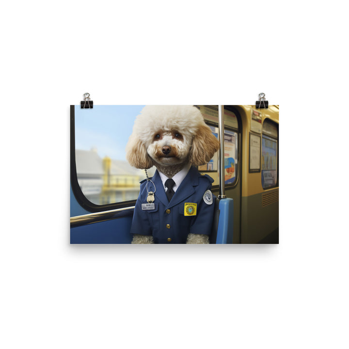 Poodle Transit Operator Photo paper poster - PosterfyAI.com