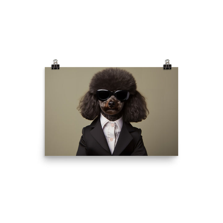 Poodle Sales Consultant Photo paper poster - PosterfyAI.com