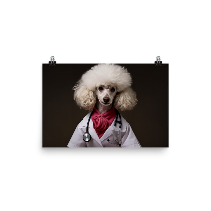 Poodle Nurse Photo paper poster - PosterfyAI.com