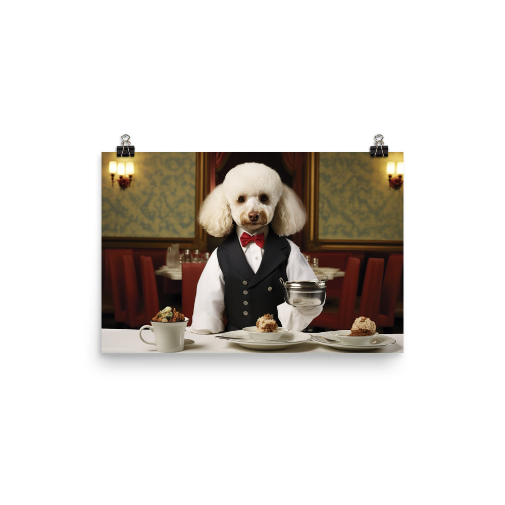 Poodle Hotel Staff Photo paper poster - PosterfyAI.com