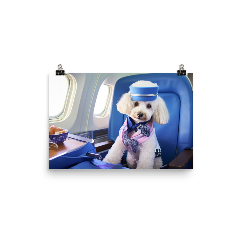 Poodle Cabin Crew Photo paper poster - PosterfyAI.com