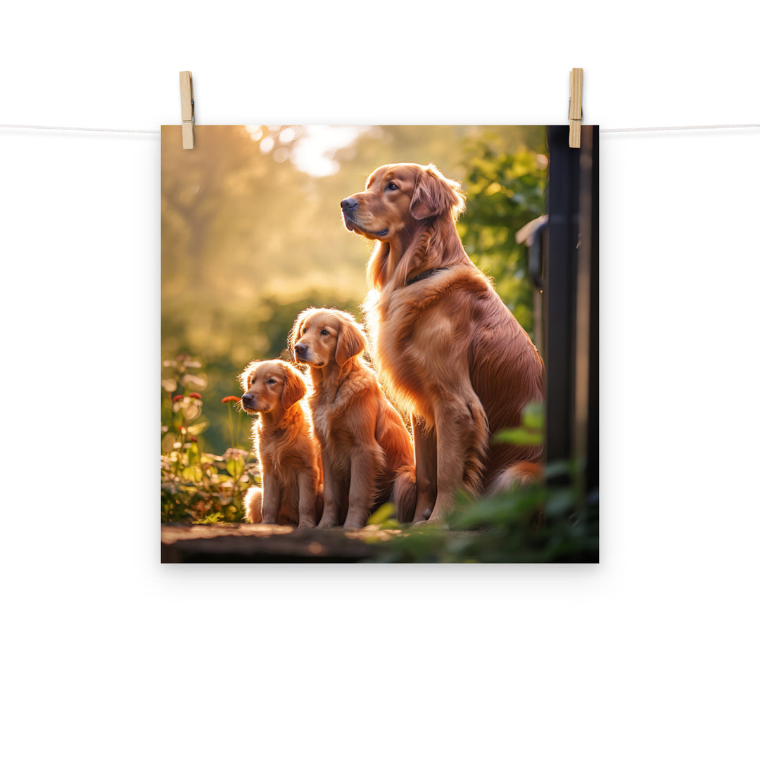 Golden Retriever Photo paper poster - PosterfyAI.com