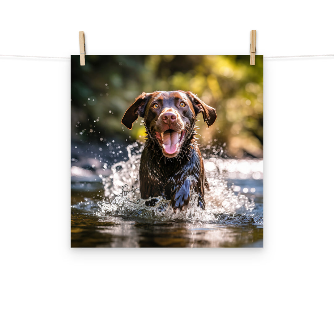 Labrador Retriever Photo paper poster - PosterfyAI.com