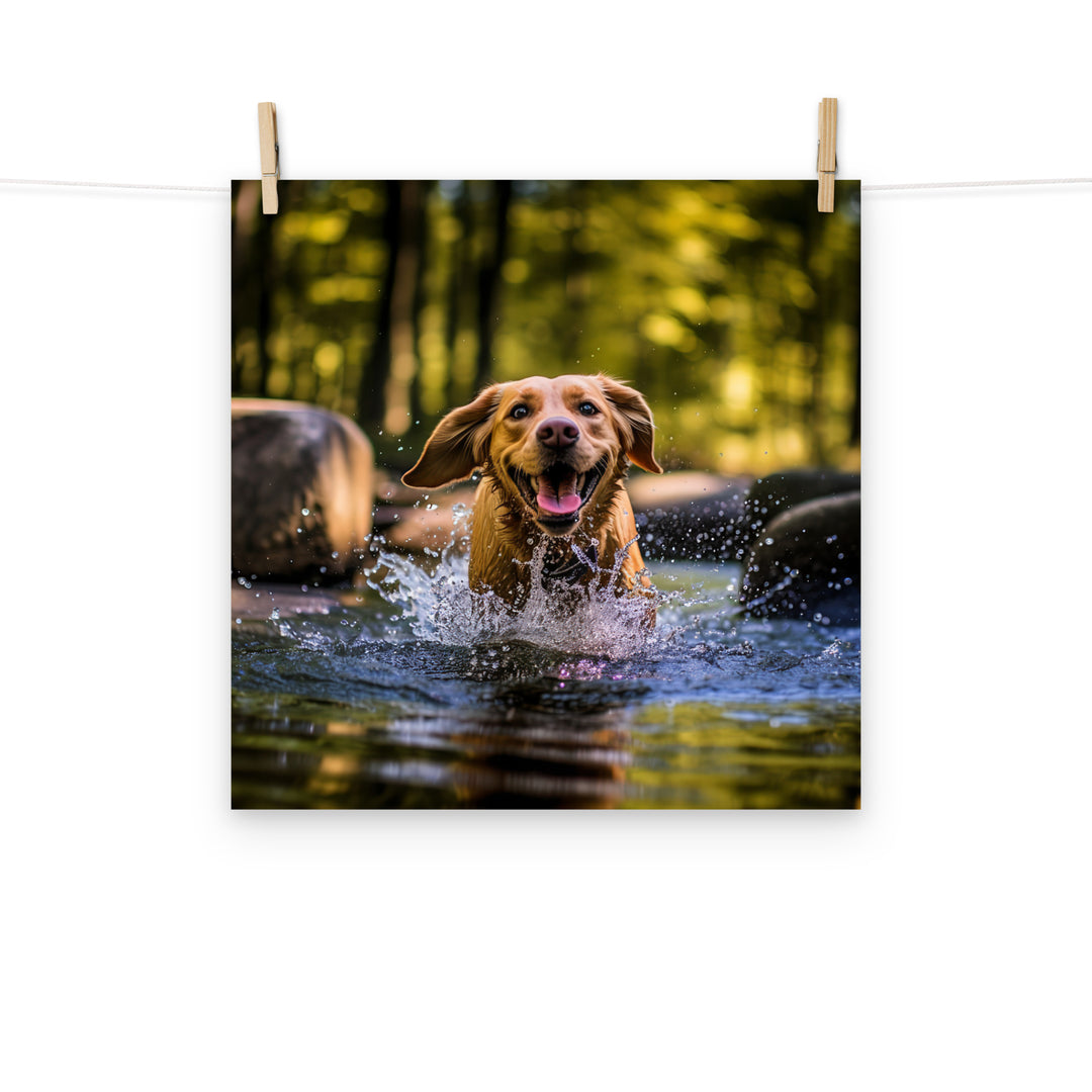 Labrador Retriever Photo paper poster - PosterfyAI.com