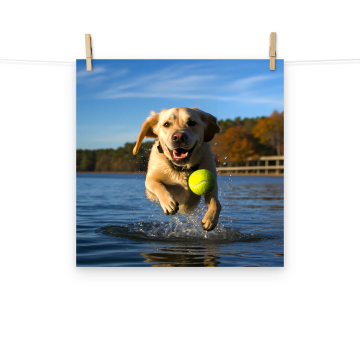 Labrador Retriever Photo paper poster - PosterfyAI.com