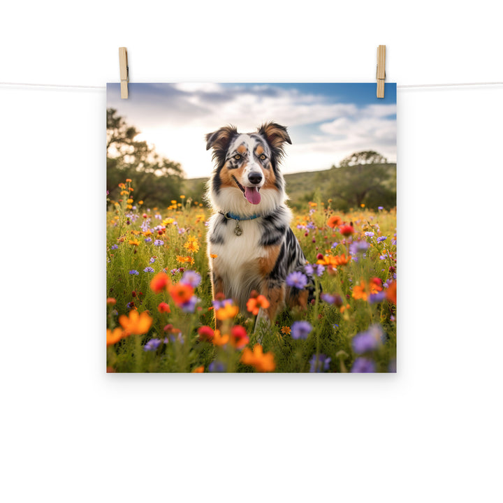 Australian Shepherd Photo paper poster - PosterfyAI.com