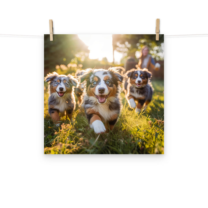 Australian Shepherd Photo paper poster - PosterfyAI.com